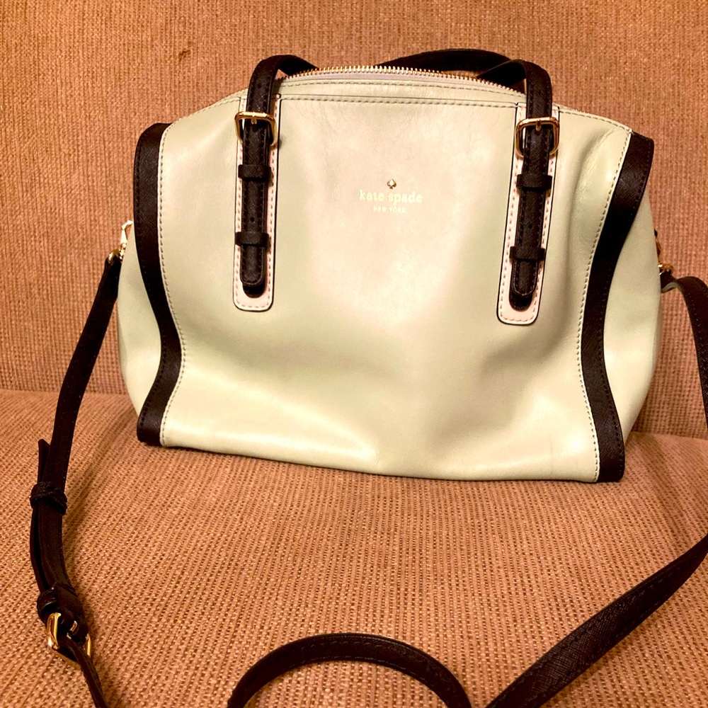 Kate Spade Gorgeous Mint Green  Satchel bag with crossbody strap